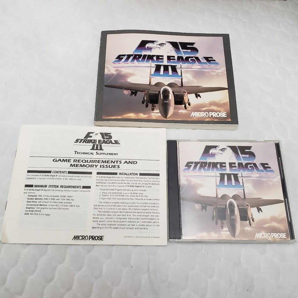 F-15 Strike Eagle III PC Game 1993